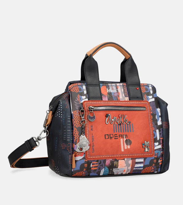 Borsa a mano Anekke con tracolla in ecopelle – Vico Langella