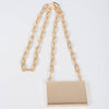 Mini borsa/porta carte oro con tracolla in metallo a catena. freeshipping - Vico Langella