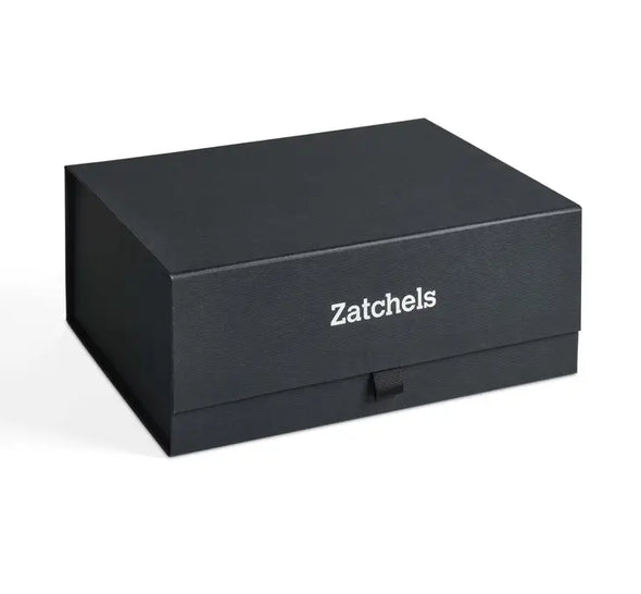Box Zatchels: borsa in pelle, pochette da polso abbinata e portacellulare-marrone