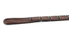 Cintura marrone con doppio occhiello, in tela di cotone con fibbia metallica freeshipping - Vico Langella