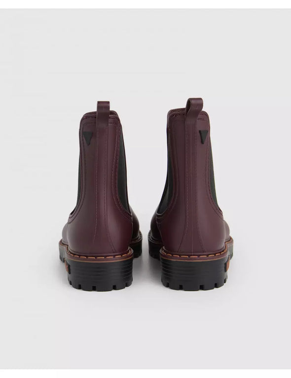 Stivali Verbenas in gomma da donna, lisci, colore: Bordeaux